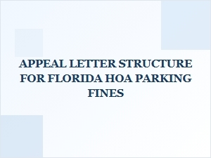 Florida Hoa Parking Fine Appeal Templates