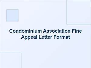 Appeal Your Condominium Association Fine Letter