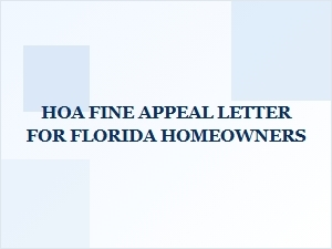 Florida Hoa Fine Appeal Letter Checklist