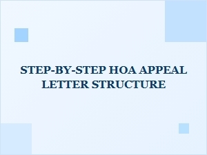 How to Write a Formal Hoa Appeal Letter