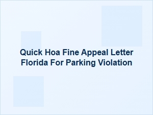 How to Appeal a Florida Hoa Parking Fine