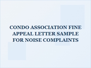 How to Appeal a Condo Noise Complaint Fine